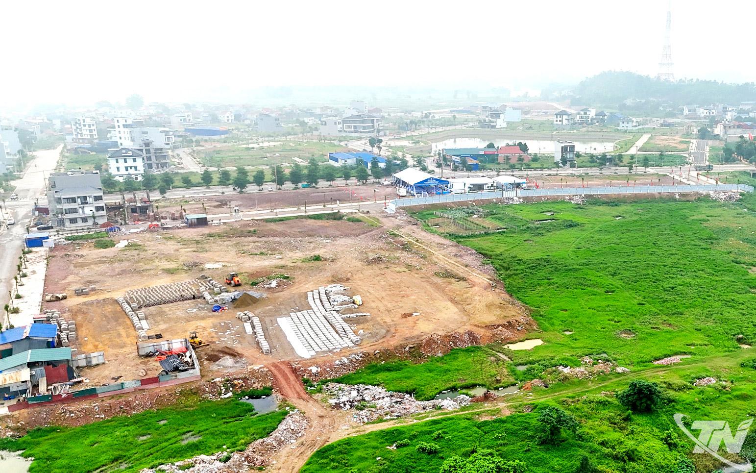 Dự án Khu nhà ở xã hội Túc Duyên (phường Phan Đình Phùng) đang được   giải phóng mặt bằng.