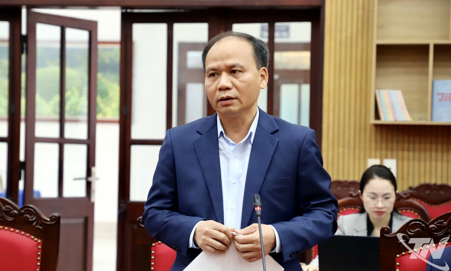 Giám đốc Sở Tài chính trả lời những nội dung liên quan đến lĩnh vực đơn vị quản lý.