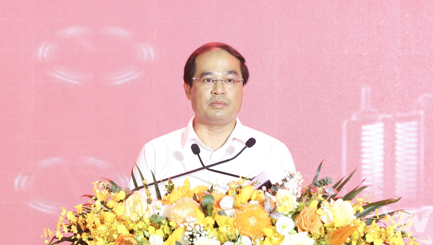 Đồng chí Bí thư Tỉnh ủy Thái Nguyên Trịnh Xuân Trường phát biểu tại buổi lễ.