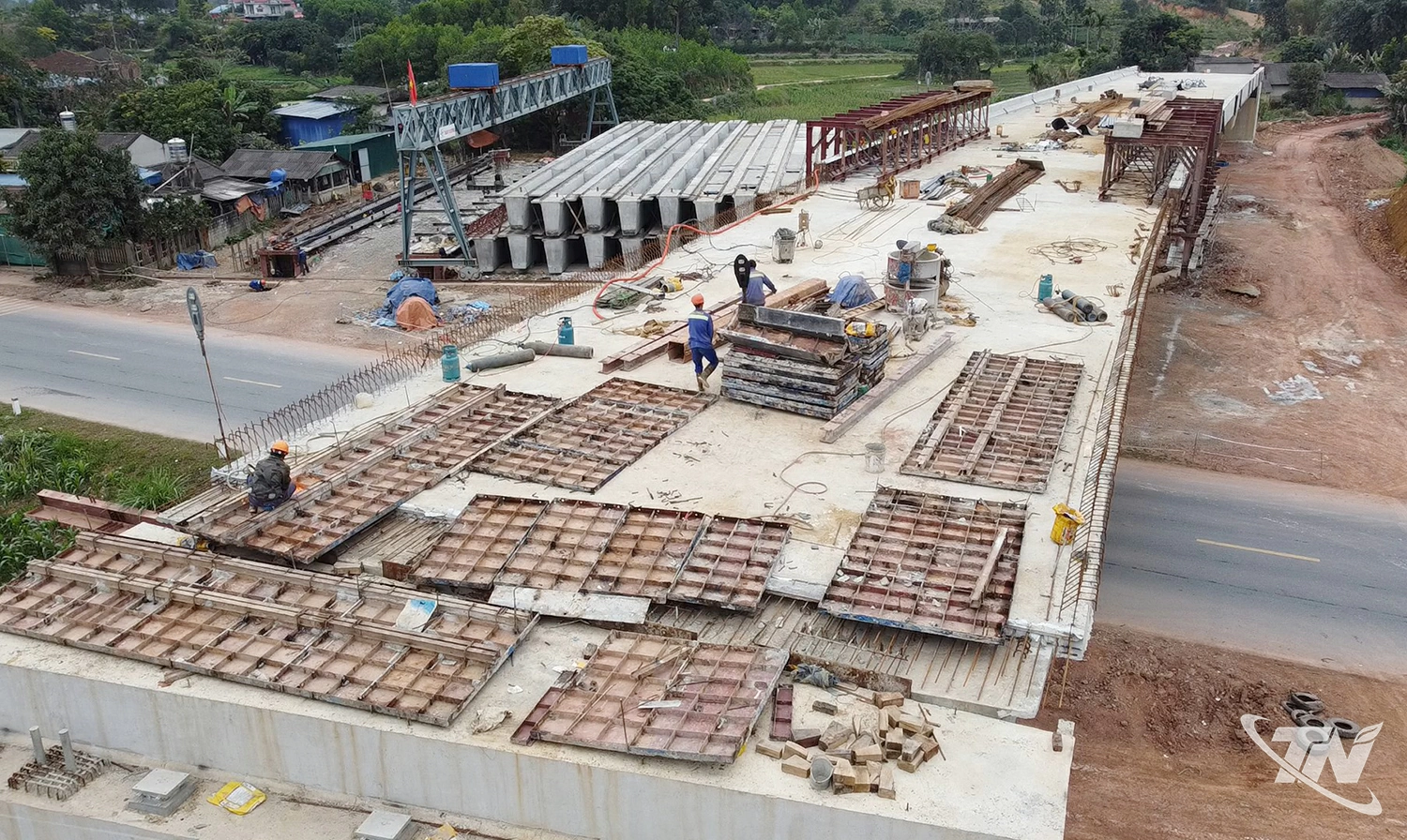 Dự án đường Vành đai I thuộc địa phận phường Quan Triều và xã Vô Tranh đang được đẩy nhanh tiến độ.