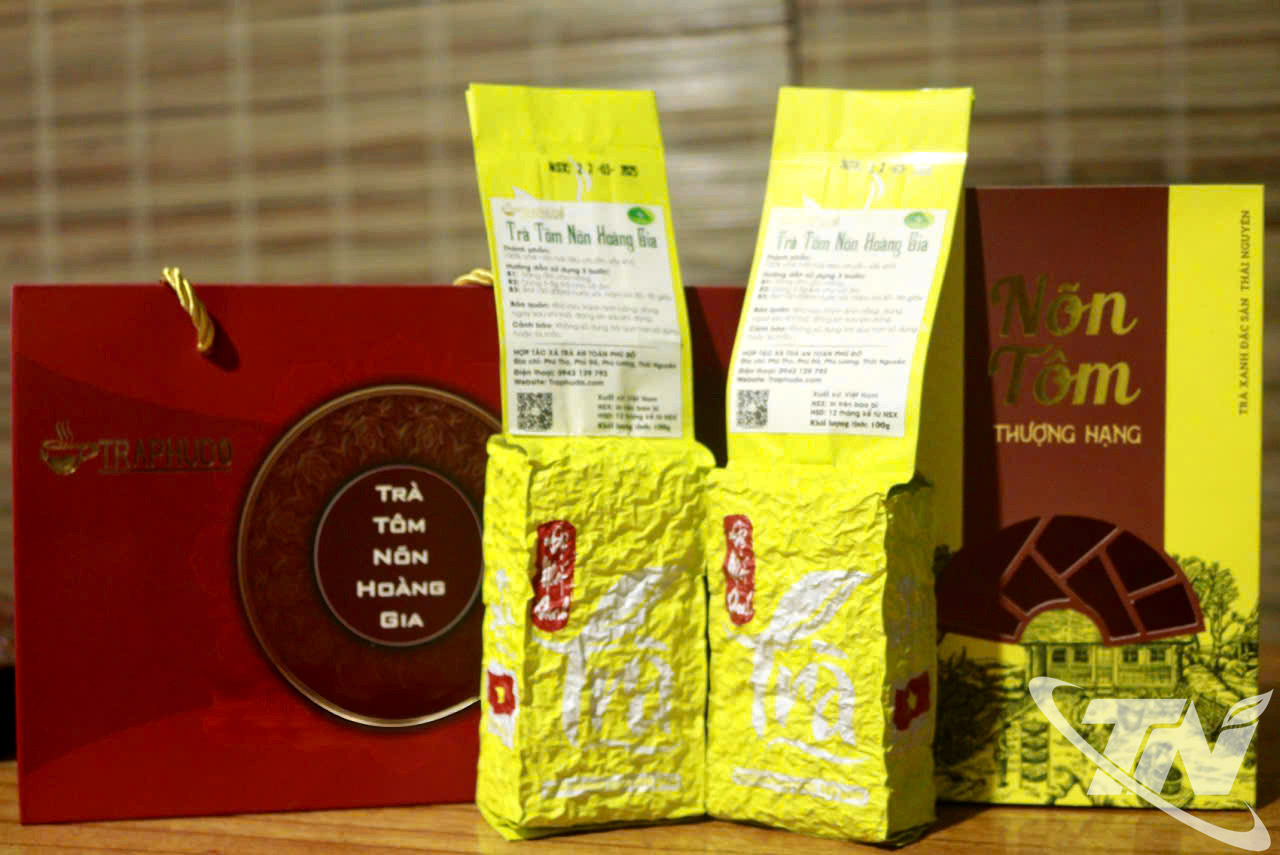 Sản phẩm Trà tôm nõn Hoàng Gia của HTX trà an toàn Phú Đô (xã Vô Tranh) vinh dự đoạt giải Đồng tại Cuộc thi Golden Leaf Awards năm 2024.