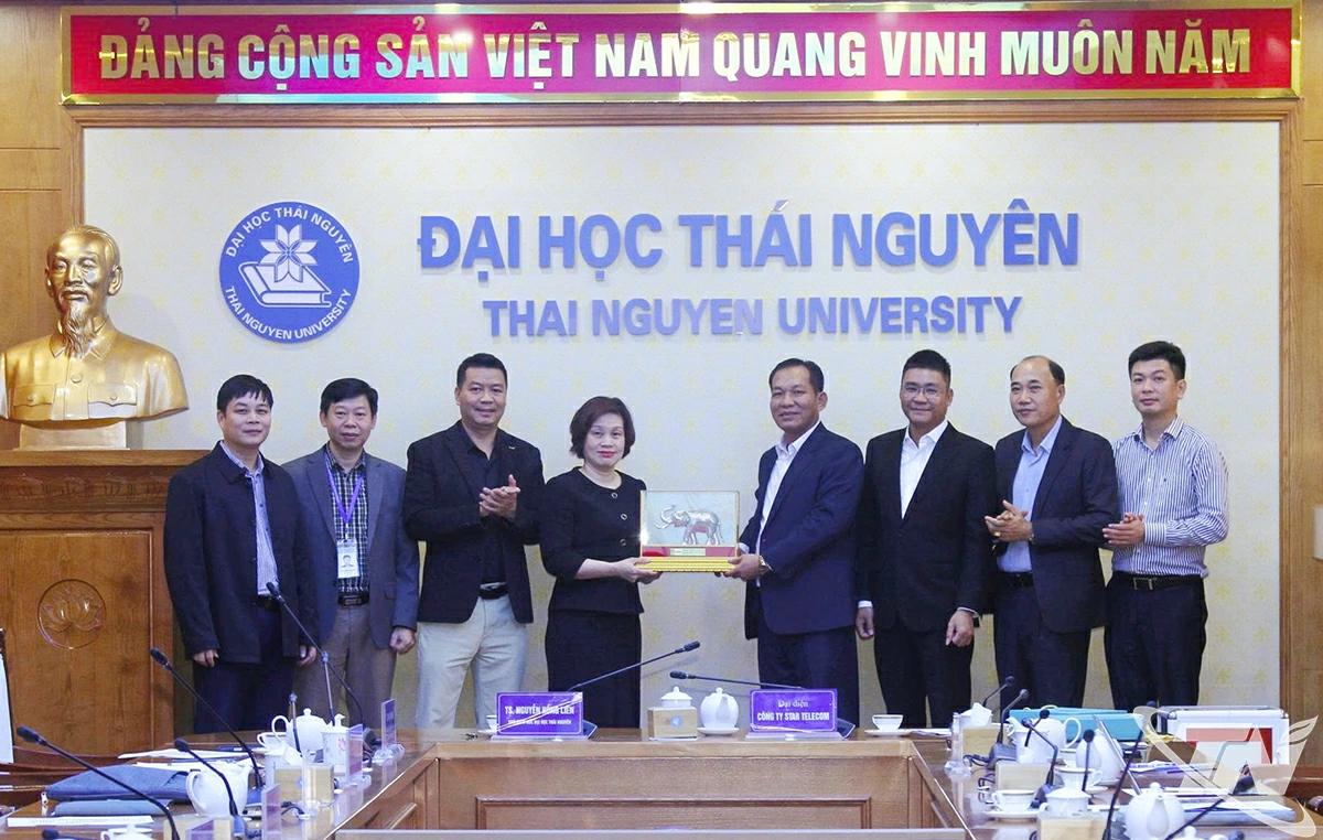 Đại học Thái Nguyên trao đổi hợp tác với Công ty Star Telecom (Unitel).