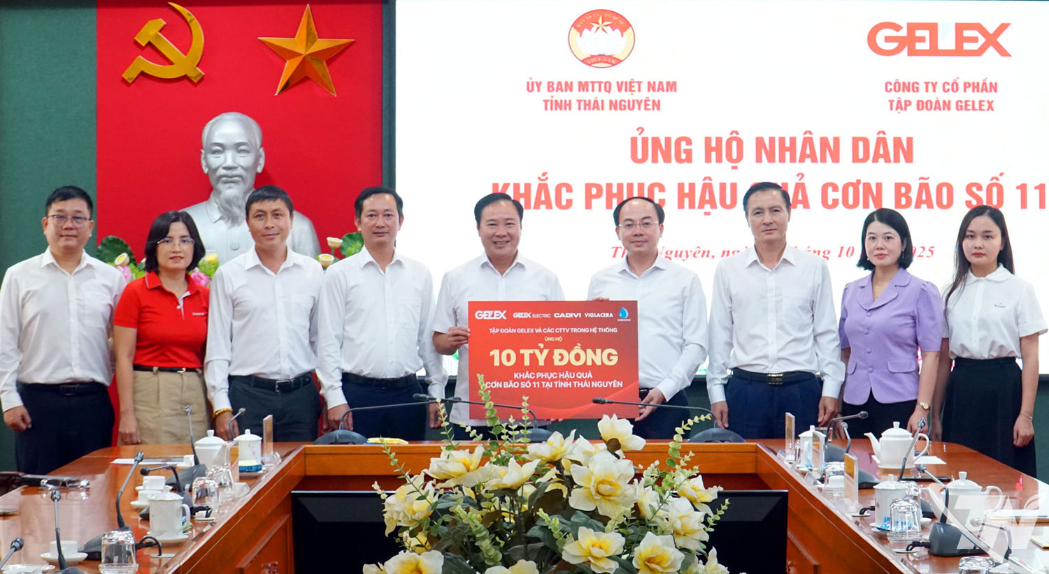 Tập đoàn GELEX và các công ty thành viên hỗ trợ khắc phục hậu quả bão số 11.