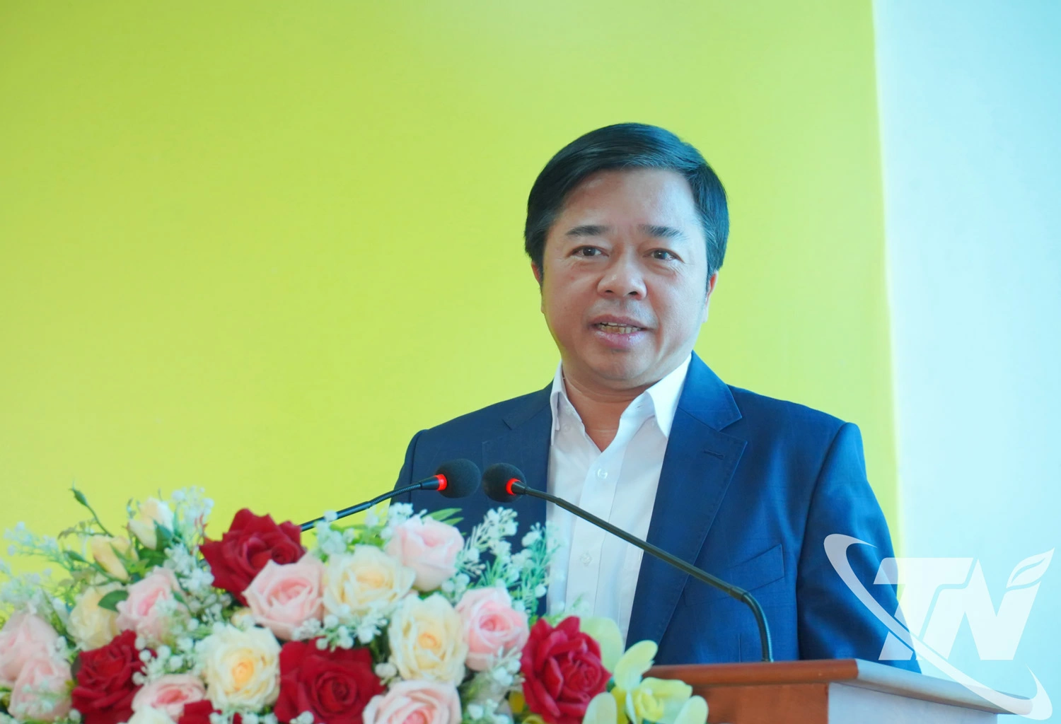 Đồng ch&iacute; B&ugrave;i Văn Lương, Ủy&nbsp;vi&ecirc;n Ban Thường vụ Tỉnh ủy,&nbsp;Ph&oacute; Chủ tịch Thường trực UBND tỉnh ph&aacute;t biểu tại Hội nghị.