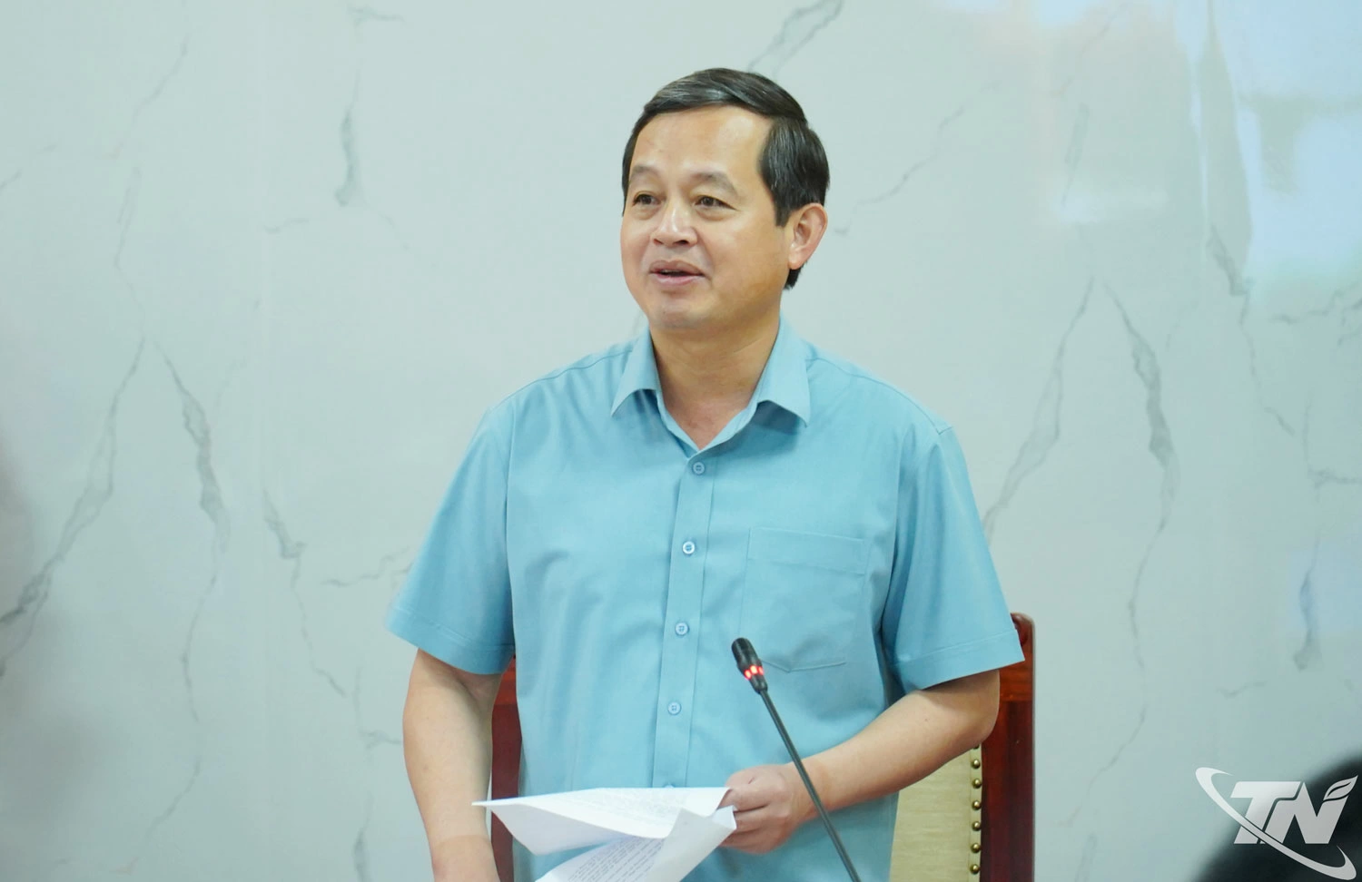 Đồng chí Chủ tịch UBND tỉnh Phạm Hoàng Sơn phát biểu chỉ đạo tại Hội nghị.