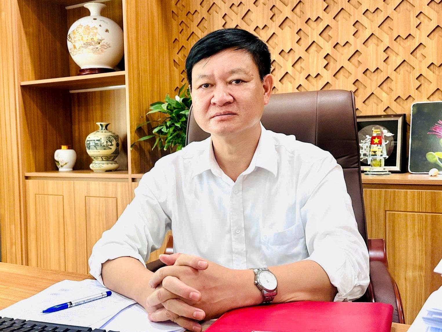 Phó Bí thư Thường trực Đảng uỷ phường Đống Đa Đinh Nguyên Mạnh. Ảnh: T.H