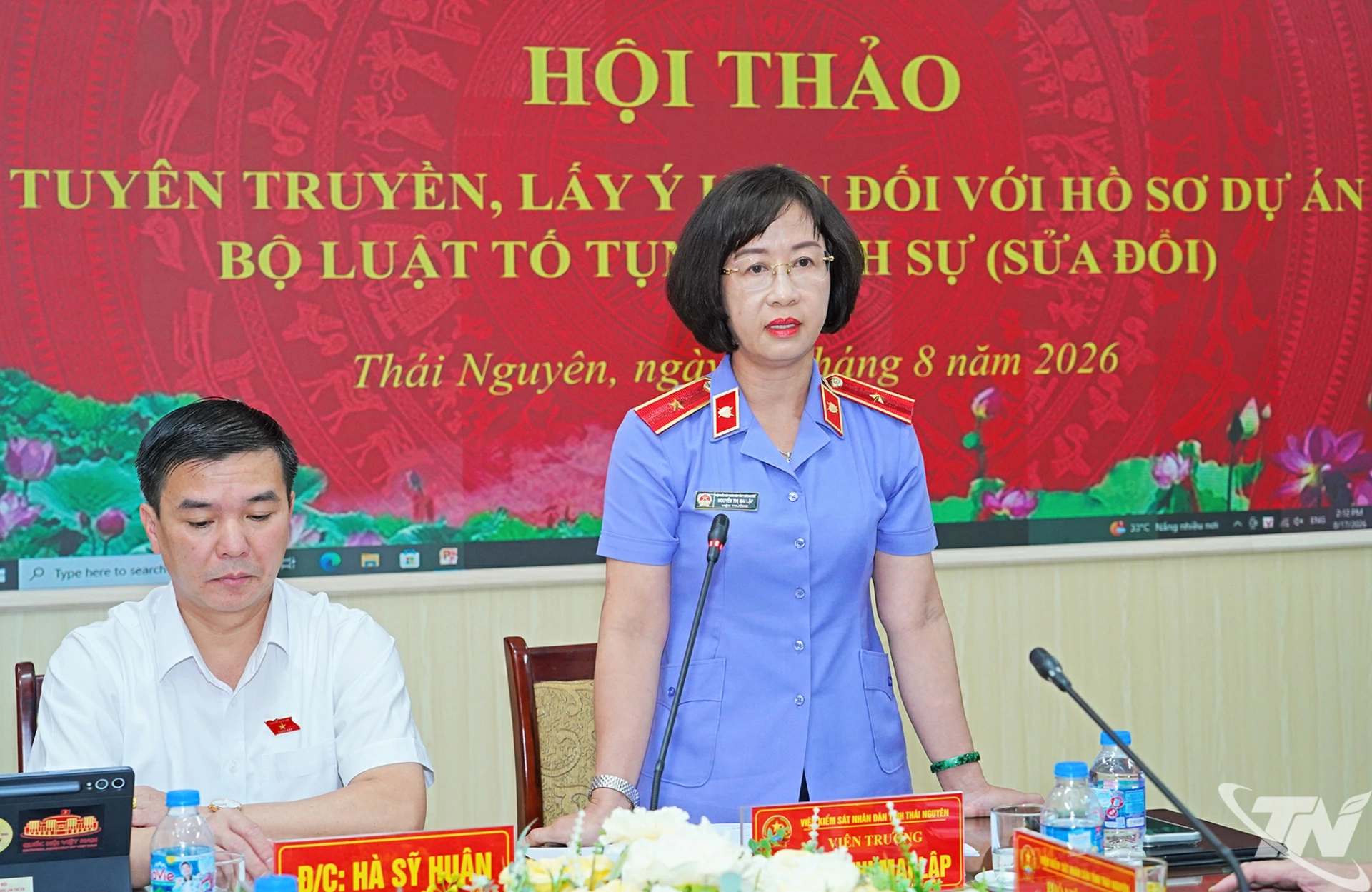 đồng chí Nguyễn Thị Mai Lập, Viện trưởng Viện kiểm sát nhân dân tỉnh 