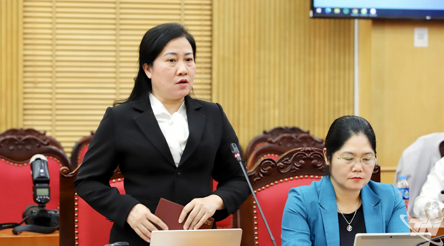 Đồng chí Đỗ Thị Minh Hoa, Ủy viên Ban Thường vụ, Trưởng Ban Tuyên giáo và Dân vận Tỉnh ủy.