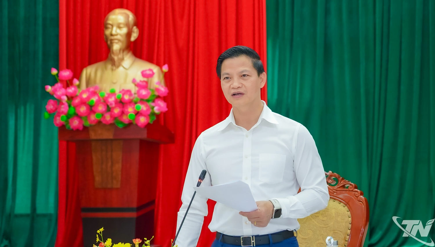 Đồng chí Chủ tịch UBND tỉnh Vương Quốc Tuấn nhấn mạnh