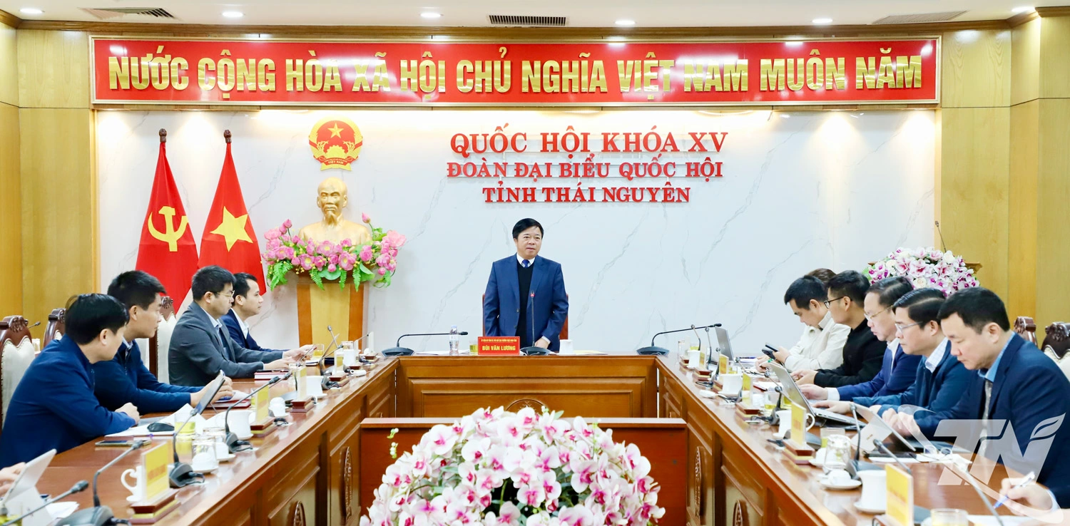 Đồng ch&iacute; B&ugrave;i Văn Lương chủ tr&igrave; cuộc họp.  