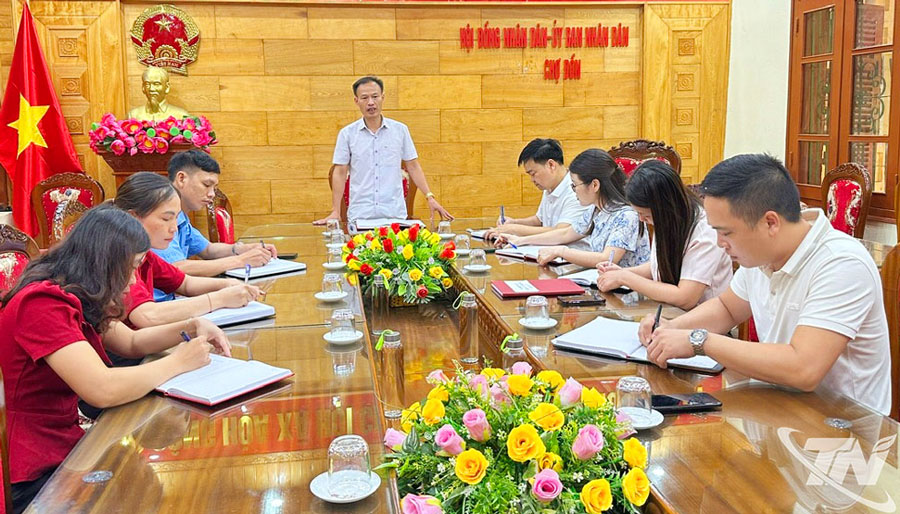 Đảng ủy xã Chợ Đồn họp trưởng các tiểu ban phục vụ Đại hội đại biểu Đảng bộ xã nhiệm kỳ 2025-2030.