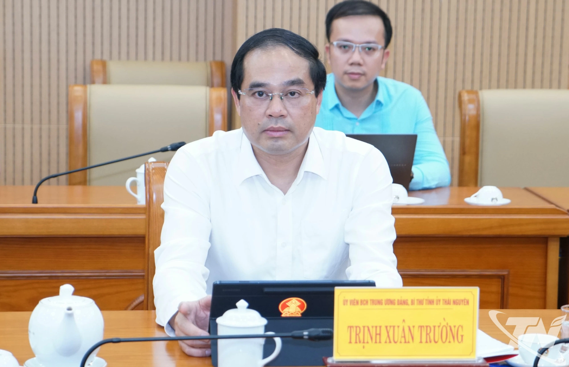 Đồng chí Bí thư Tỉnh ủy Thái Nguyên Trịnh Xuân Trường dự Lễ ký kết.