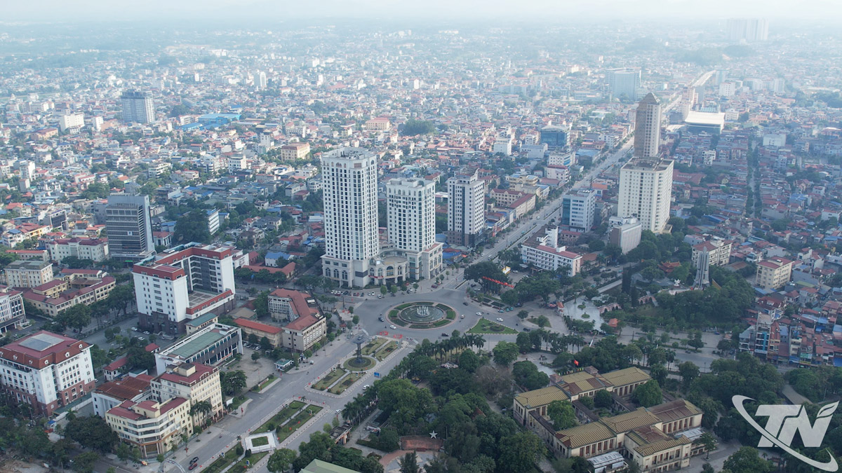 Khu vực trung t&acirc;m h&agrave;nh ch&iacute;nh tỉnh Th&aacute;i Nguy&ecirc;n.