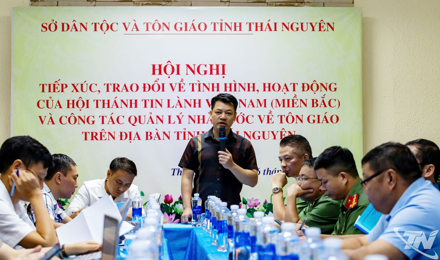 Lãnh đạo Sở Dân tộc, Tôn giáo phát biểu kết luận tại Hội nghị.