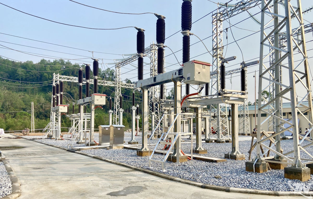 Trạm biến áp 110kV Nà Phặc có công suất 25MVA với gần 15km đường dây đấu nối.