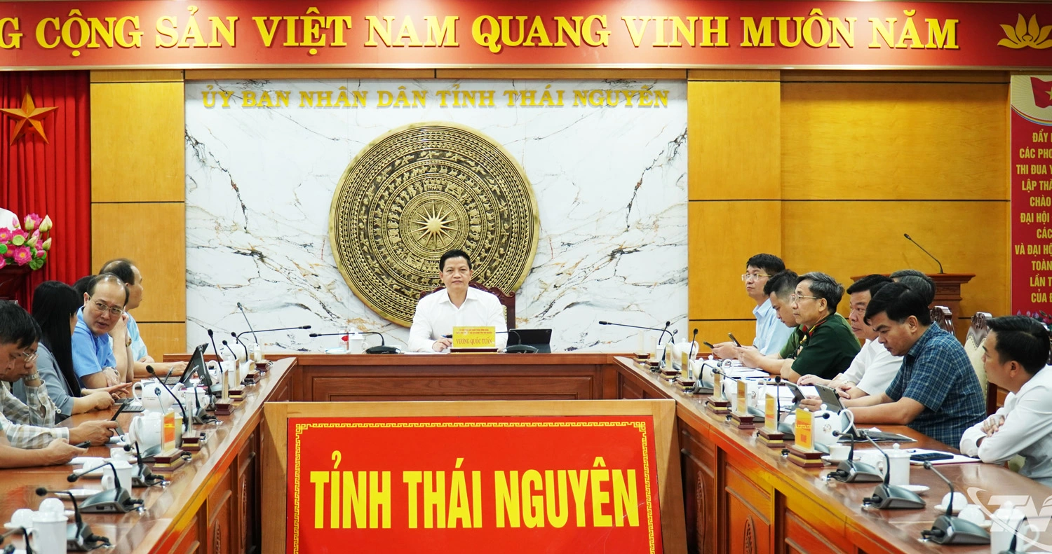 Các đại biểu dự Hội nghị tại điểm cầu Thái Nguyên.