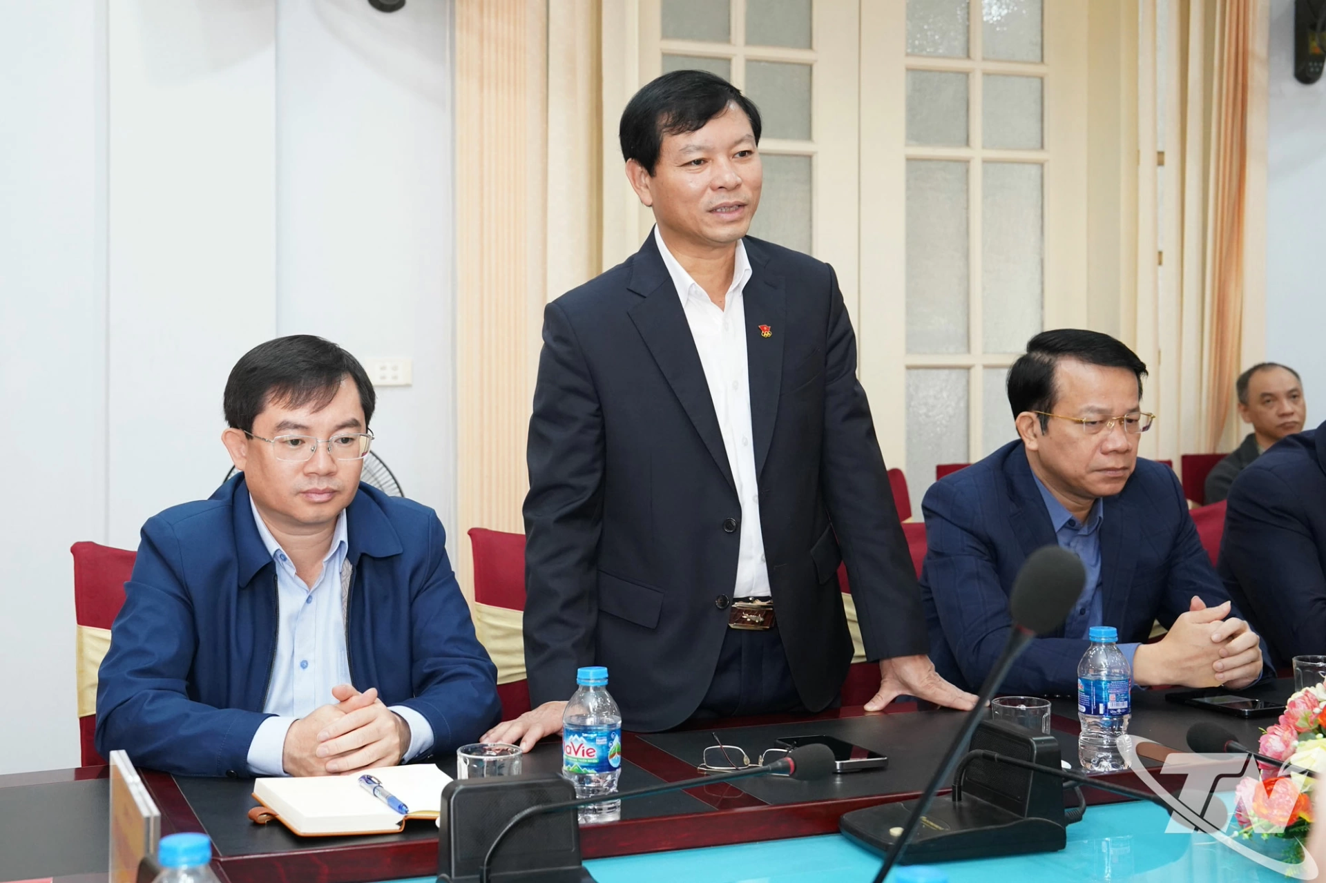 Lãnh đạo Sở Văn hóa – Thể thao và Du lịch phát biểu tại buổi làm việc.