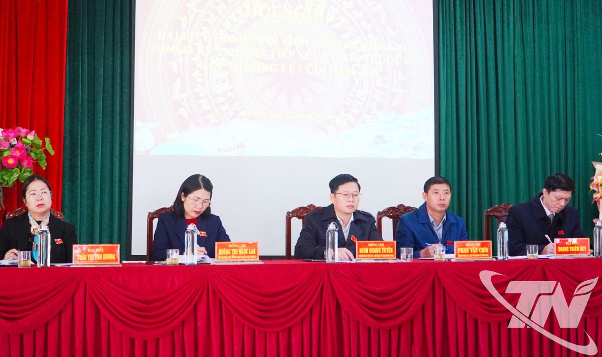 Đoàn đại biểu HĐND tỉnh khóa XIV, nhiệm kỳ 2021 – 2026 TXCT tại xã Hiệp Lực và Nà Phặc.