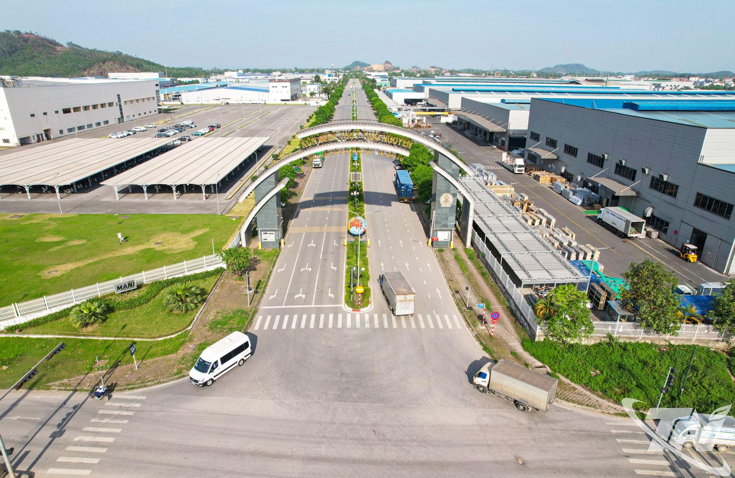 Khu c&ocirc;ng nghiệp Điềm Thụy thu h&uacute;t nhiều doanh nghiệp FDI đầu tư ph&aacute;t triển sản xuất đạt hiệu quả cao.