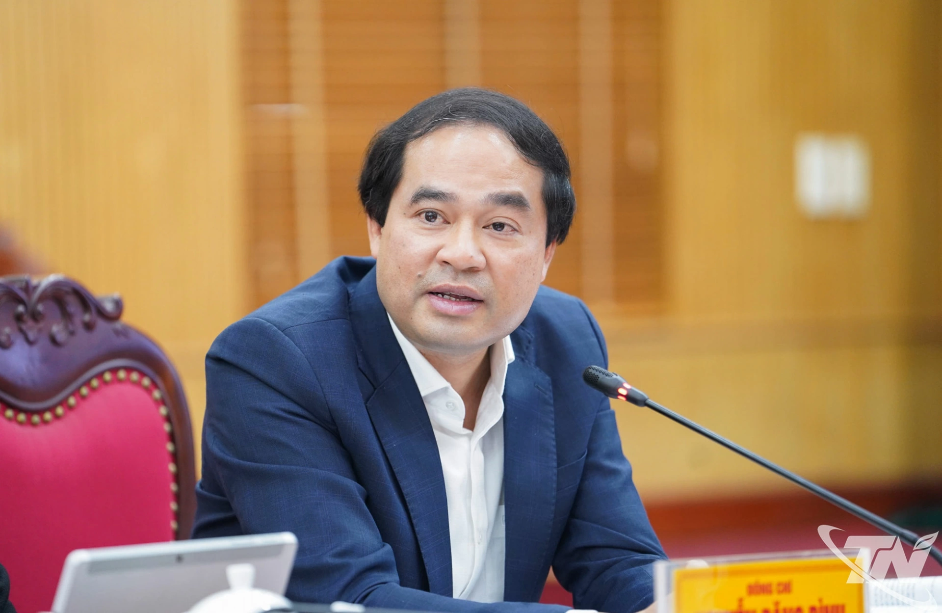 Đồng ch&iacute; B&iacute; thư Tỉnh ủy Trịnh Xu&acirc;n Trường ph&aacute;t biểu kết luận Hội nghị.