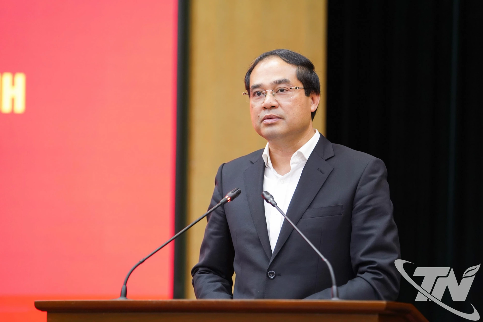 Đồng chí Bí thư Tỉnh ủy Trịnh Xuân Trường phát biểu tại Hội nghị.