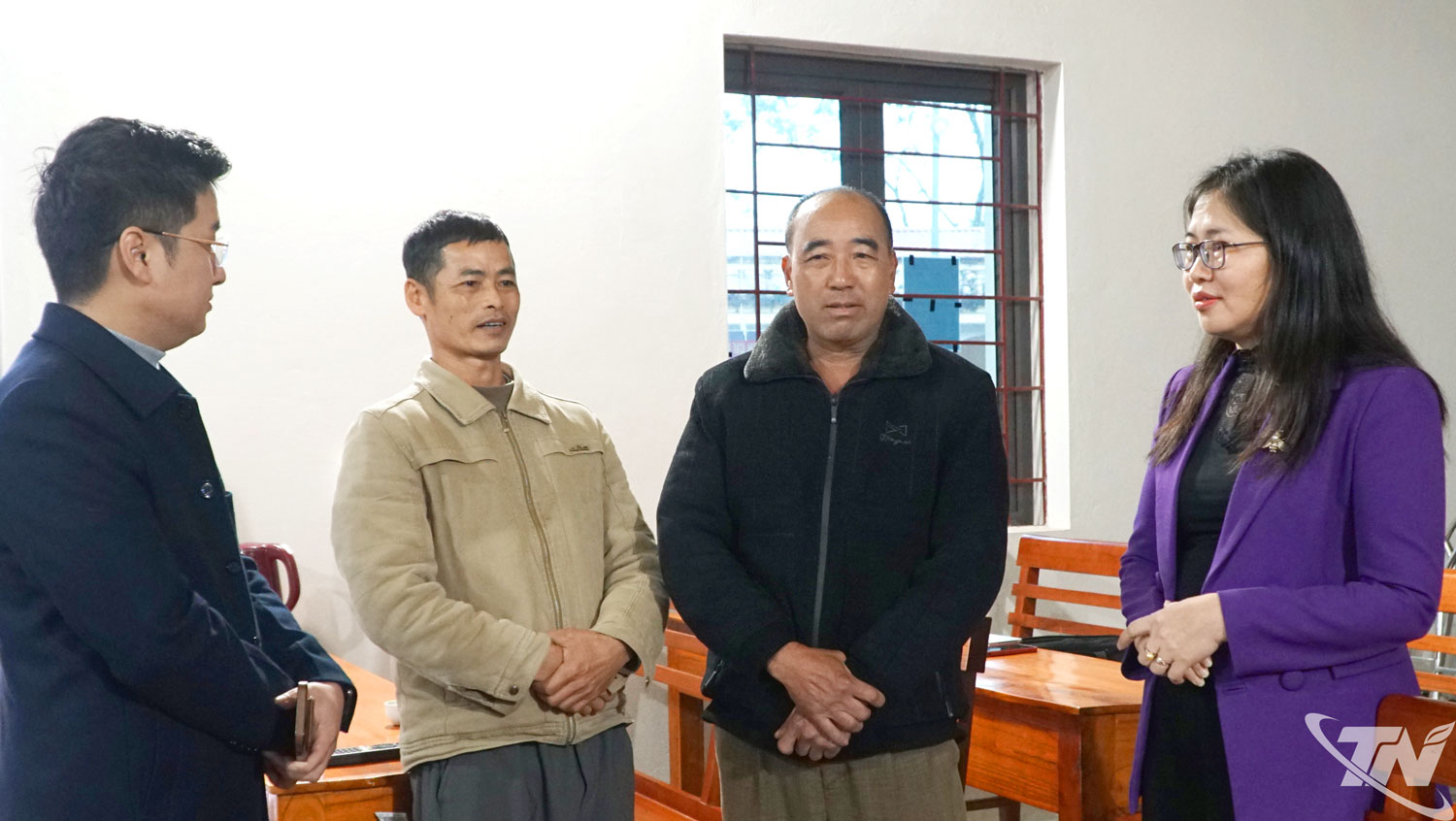 Đoàn kiểm tra, giám sát số 3, Ủy ban Bầu cử tỉnh kiểm tra công tác chuẩn bị bầu cử tại xã Nam Hòa.