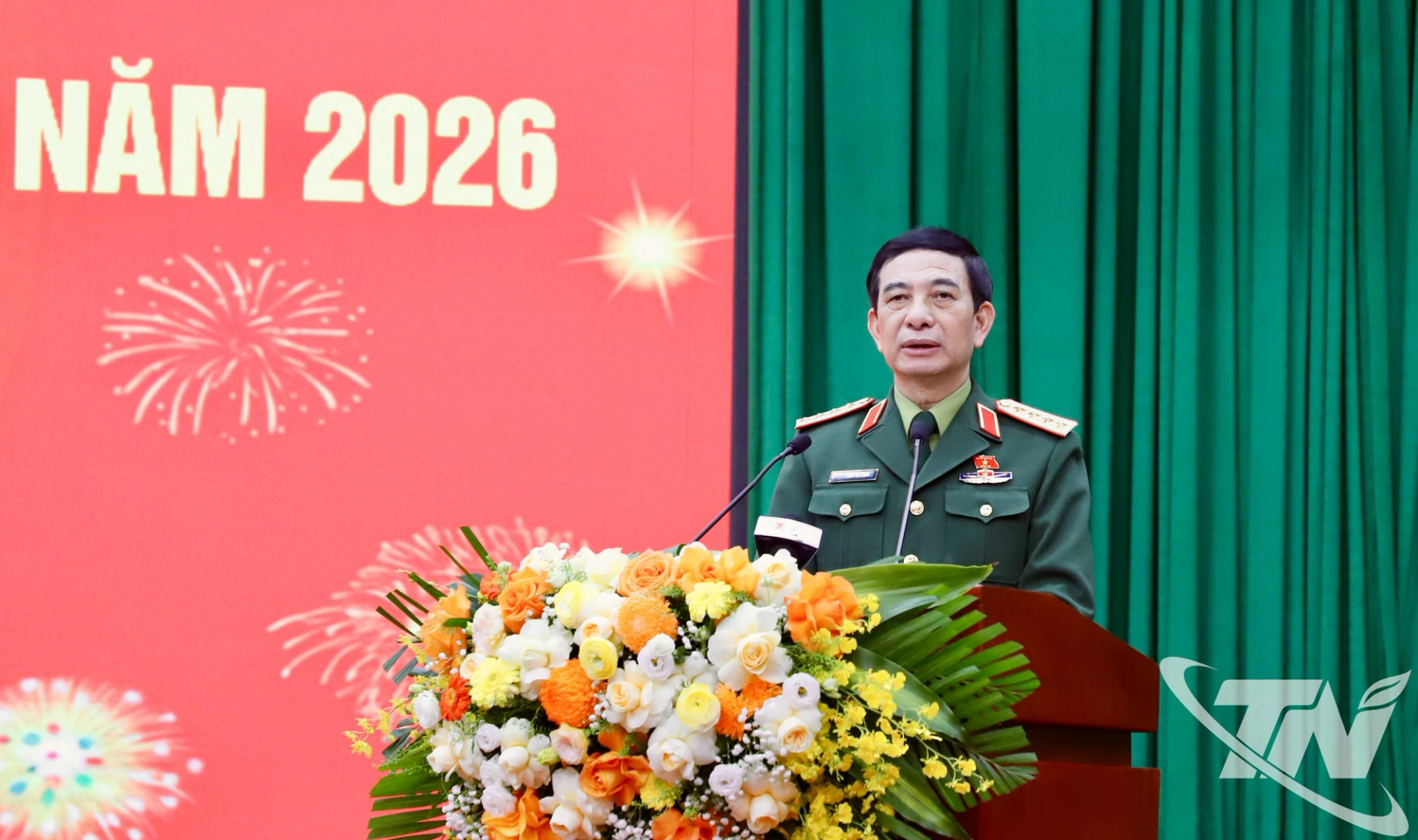 Đại tướng Phan Văn Giang phát biểu.