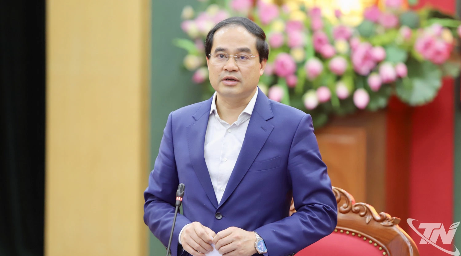 Đồng chí Trịnh Xuân Trường, Bí thư Tỉnh ủy, kết luận Hội nghị.