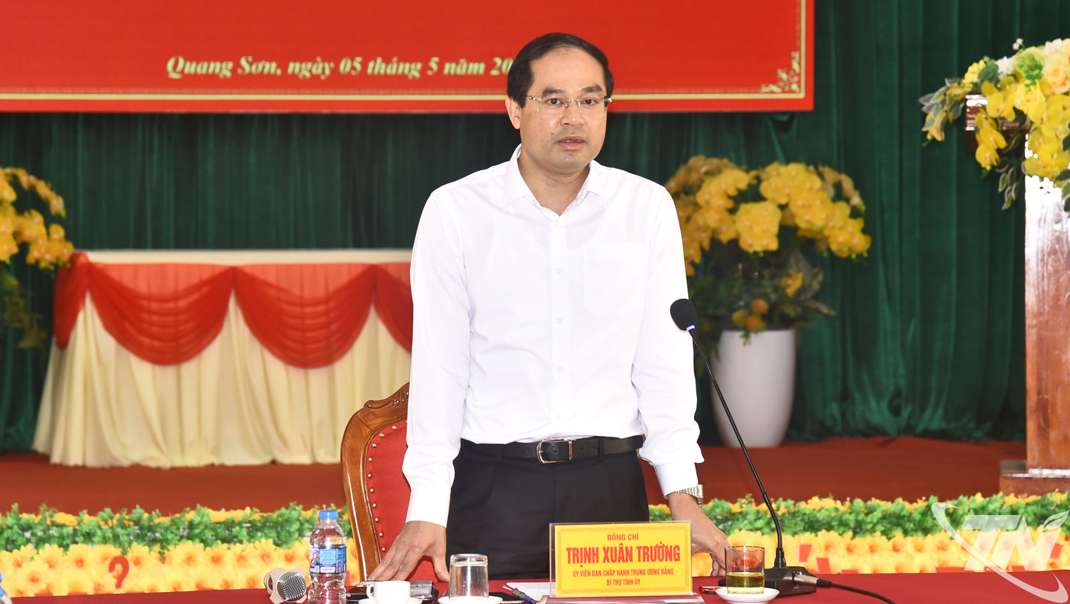 Đồng chí Bí thư Tỉnh ủy Trịnh Xuân Trường kết luận Hội nghị.