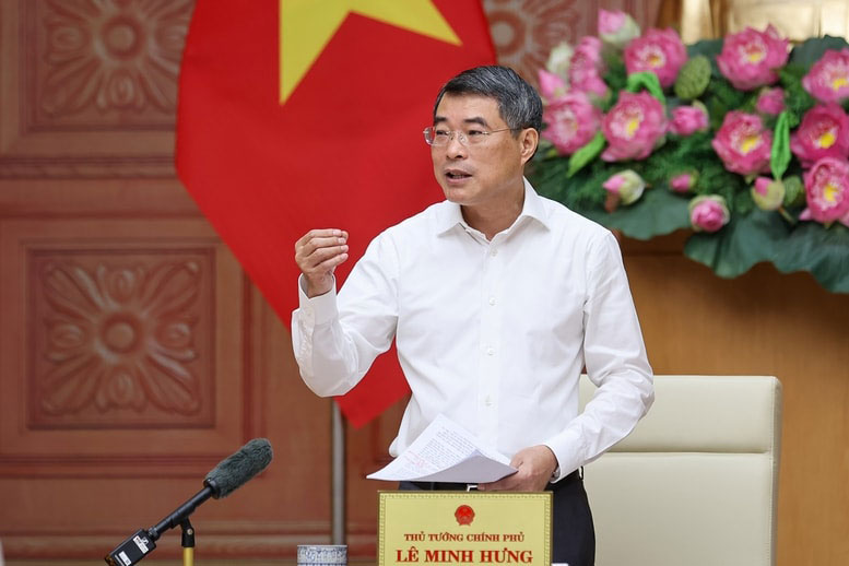 Thủ tướng Lê Minh Hưng phát biểu kết luận. Ảnh: VGP
