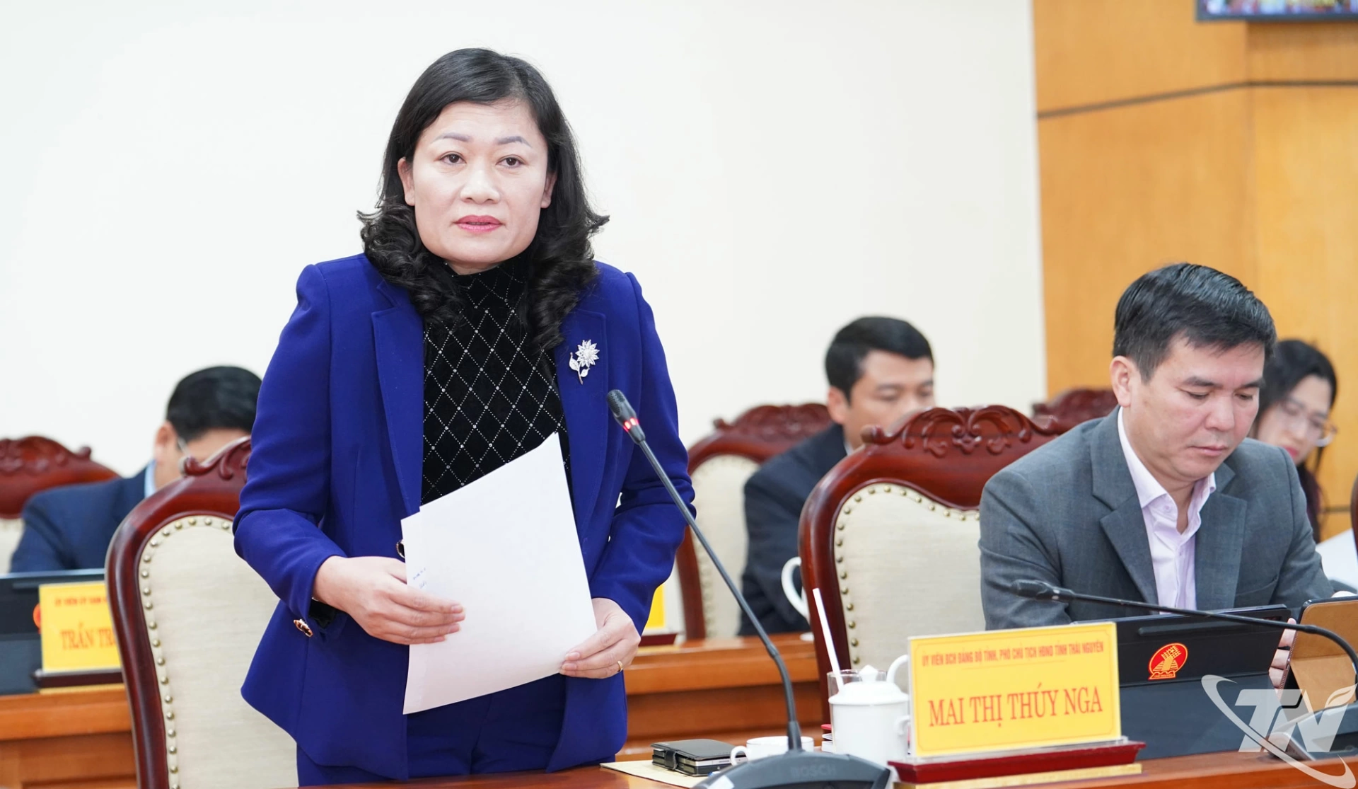 Lãnh đạo HĐND tỉnh phát biểu tại Phiên họp.