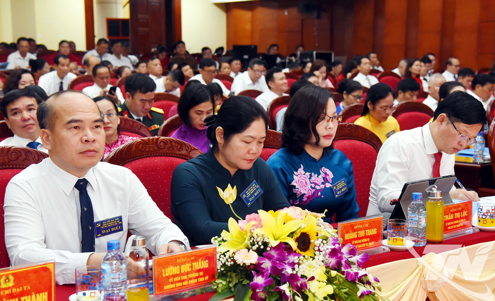 Các đồng chí lãnh đạo tỉnh dự Đại hội.