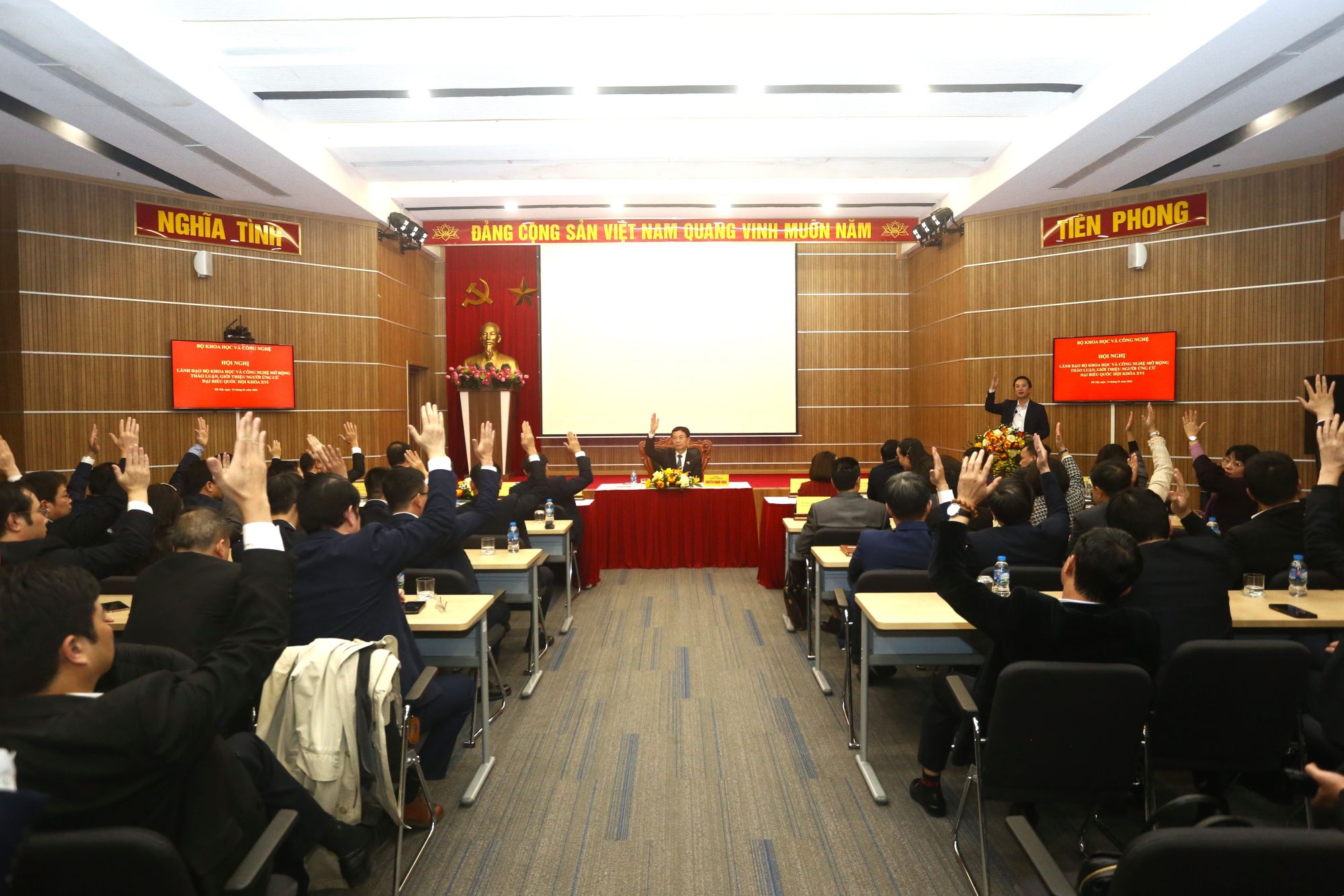 100% cử tri Bộ Khoa học v&agrave; C&ocirc;ng nghệ nhất tr&iacute; giới thiệu Thứ trưởng Thường trực Vũ Hải Qu&acirc;n ứng cử Đại biểu Quốc hội kho&aacute; XVI- Ảnh 1.