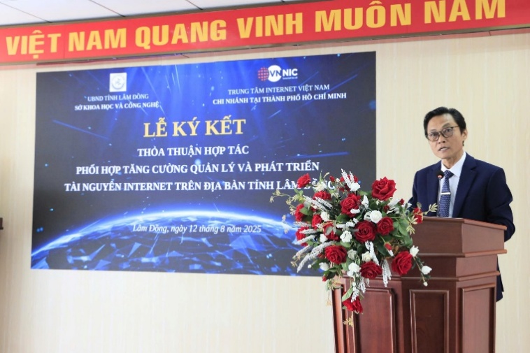 VNNIC và Lâm Đồng bắt tay thúc đẩy chuyển đổi số bằng tài nguyên Internet - Ảnh 1.