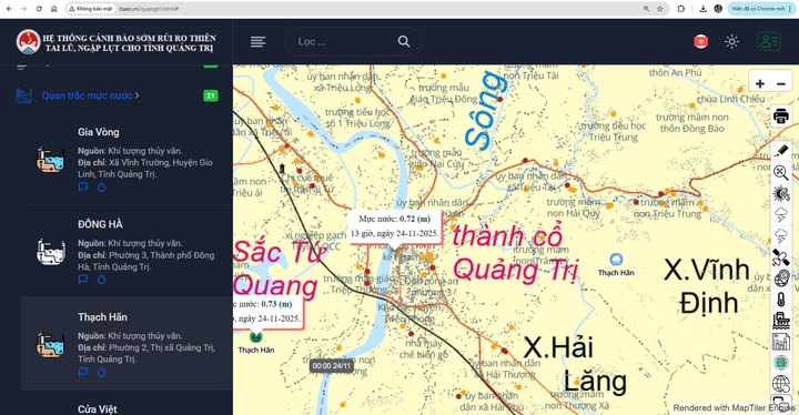 Hoàn thiện hệ thống cảnh báo sớm rủi ro thiên tai, ngập lụt cho tỉnh Quảng Trị - Ảnh 1.