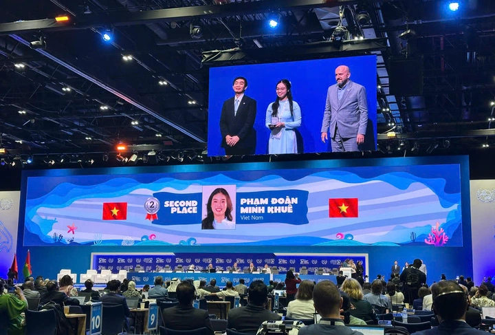 Học sinh Việt Nam giành Giải Nhì Quốc tế Cuộc thi Viết thư Quốc tế UPU lần thứ 54 - Ảnh 1.