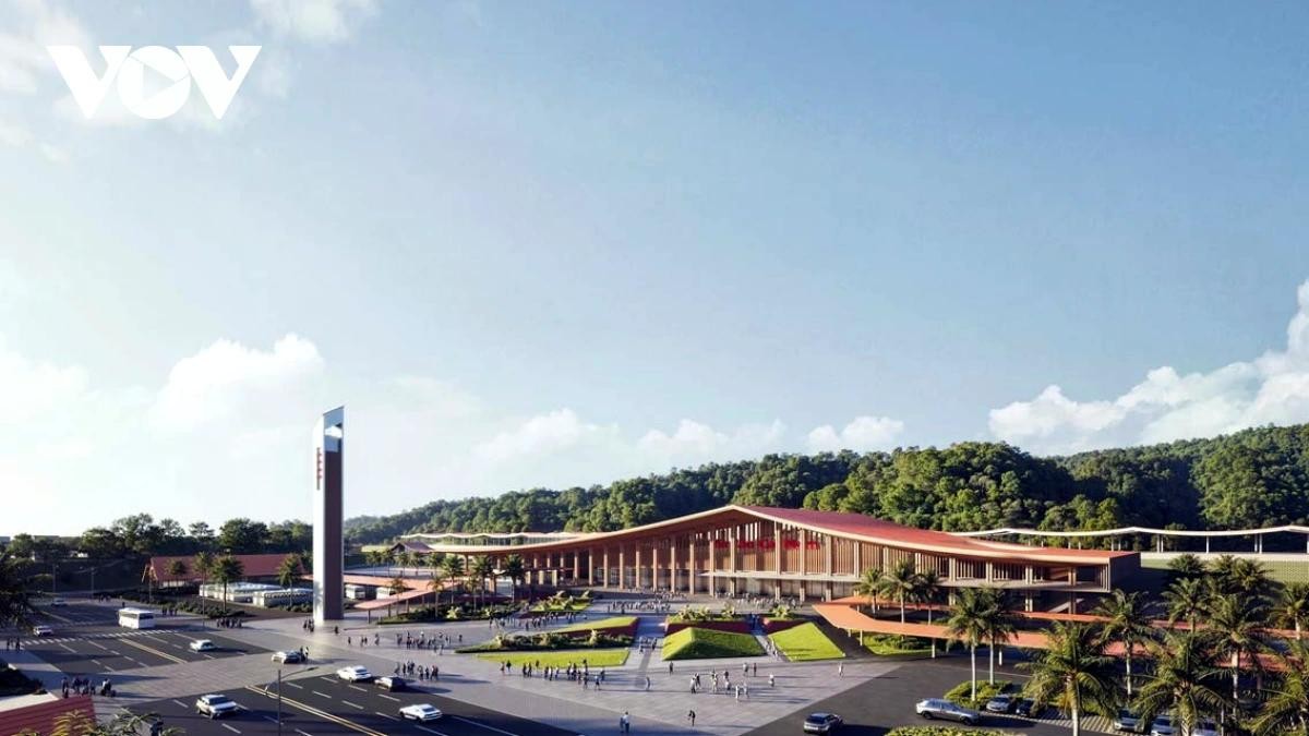 Phối cảnh Ga L&agrave;o Cai mới.