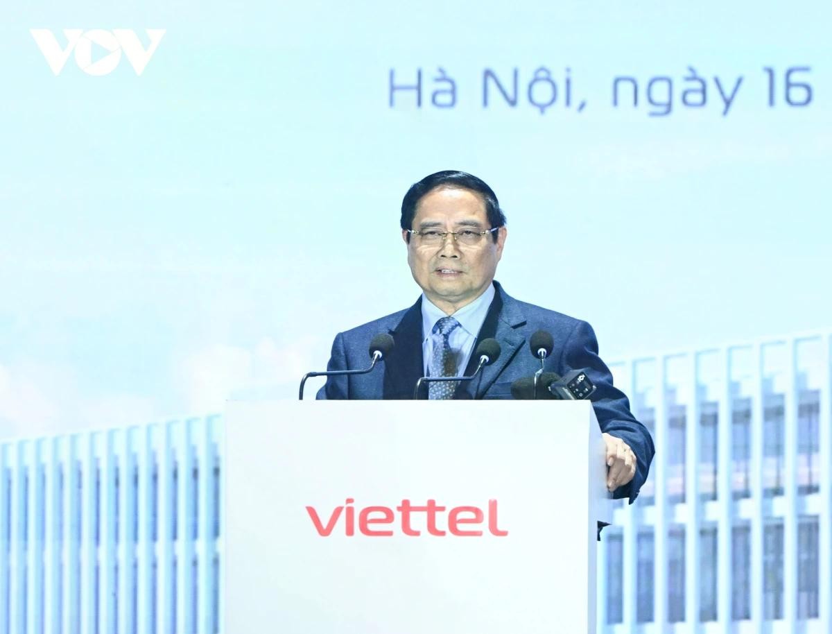 Thủ tướng Phạm Minh Ch&iacute;nh ph&aacute;t biểu tại buổi lễ