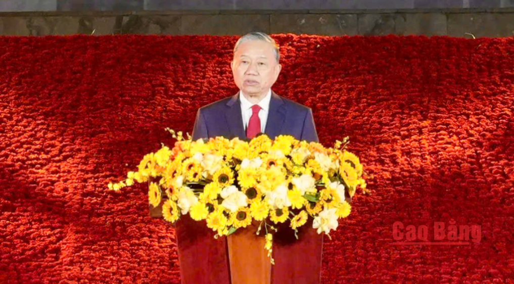 Tổng Bí thư Tô Lâm phát biểu tại Chương trình cầu truyền hình.