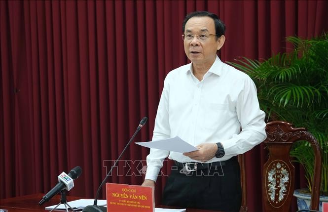 Đồng ch&iacute; Nguyễn Văn N&ecirc;n, Ủy vi&ecirc;n Bộ Ch&iacute;nh trị, Thường trực Tiểu ban Văn kiện Đại hội XIV. Ảnh tư liệu: Thanh Li&ecirc;m/TTXVN