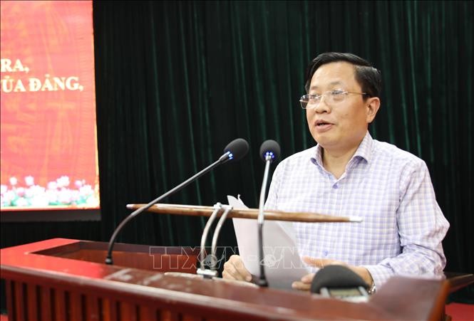 Đồng ch&iacute; H&agrave; Quốc Trị, Ph&oacute; Chủ nhiệm Ủy ban Kiểm tra Trung ương.