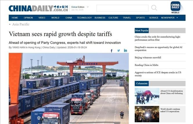 B&agrave;i viết đăng tải tr&ecirc;n trang https://global.chinadaily.com ng&agrave;y 19/1.