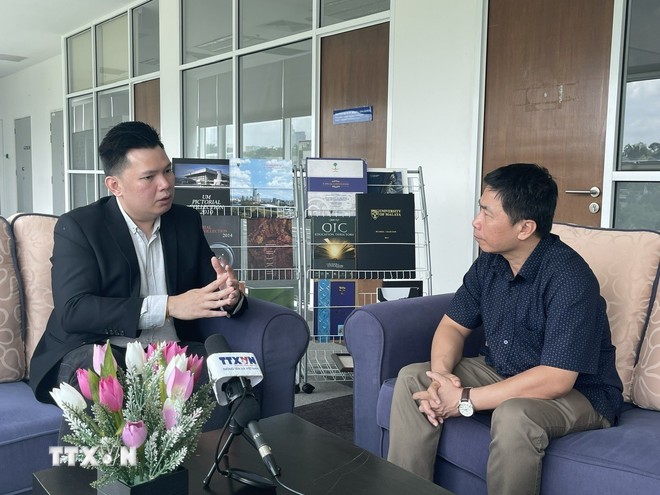 Nh&agrave; ph&acirc;n t&iacute;ch đối ngoại, an ninh v&agrave; chiến lược thuộc trường đại học Malaya (Malaysia) Collins Chong Yew Keat trả lời phỏng vấn TTXVN tại Kuala Lumpur.