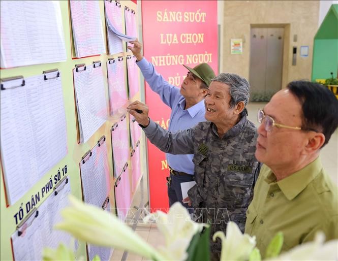 Danh sách người ứng cử, cử tri tại mỗi khu vực bỏ phiếu đều được niêm yết công khai. Danh sách người ứng cử, cử tri tại mỗi khu vực bỏ phiếu đều được niêm yết công khai.