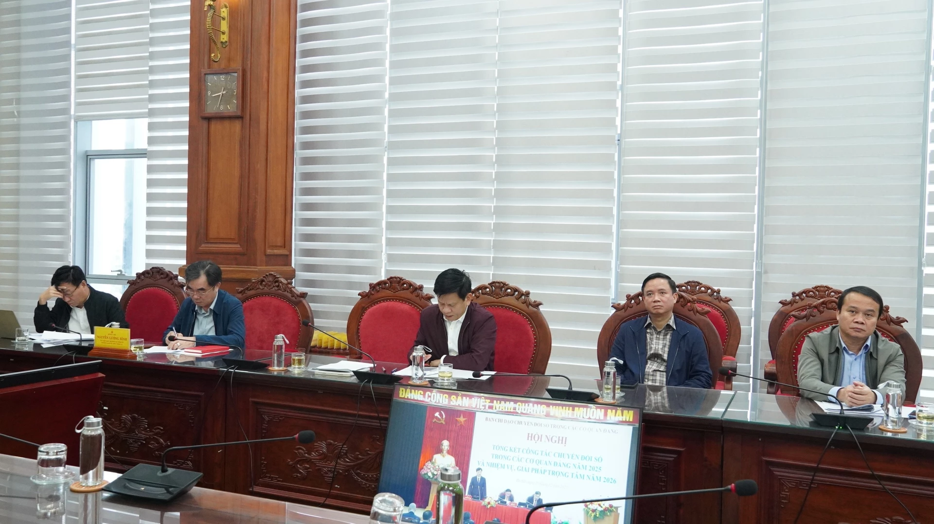 Đại biểu tham dự tại điểm cầu Quảng Trị - Ảnh: QV