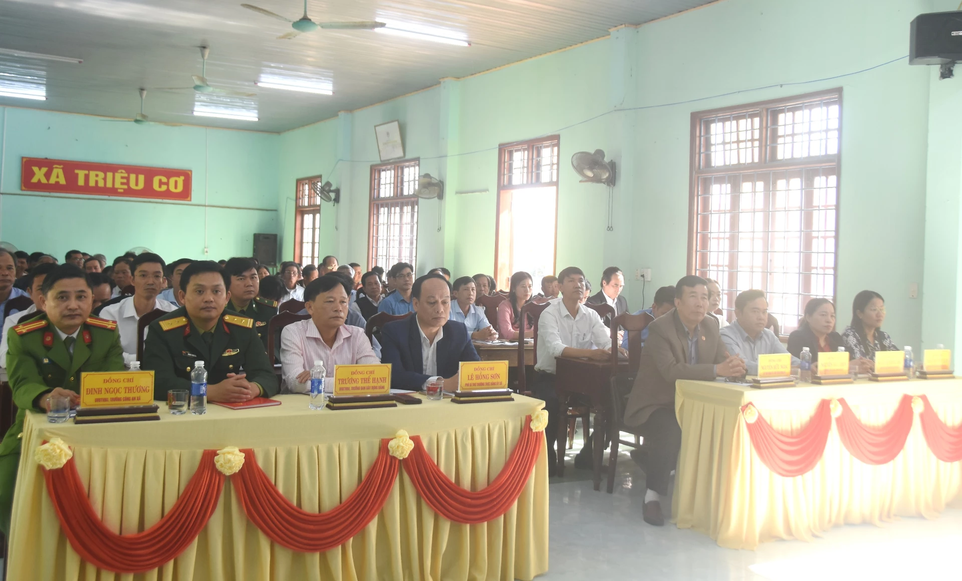 X&atilde; Triệu Cơ tổ chức hội nghị triển khai kế hoạch ph&aacute;t triển kinh tế - x&atilde; hội v&agrave; ph&aacute;t động phong tr&agrave;o thi đua năm 2026 - Ảnh: ĐV