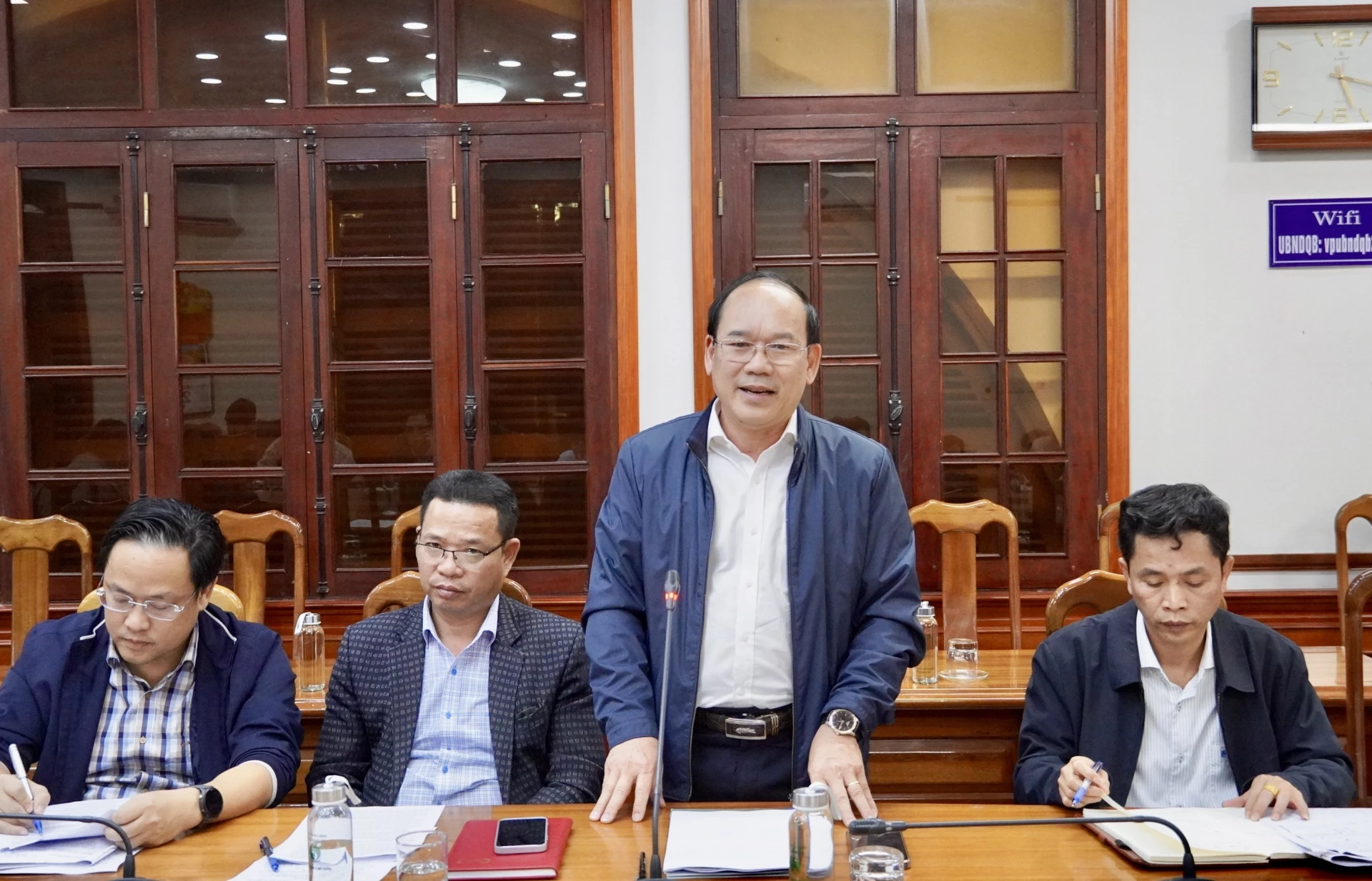 Đại biểu phát biểu tại cuộc họp - Ảnh: H.N