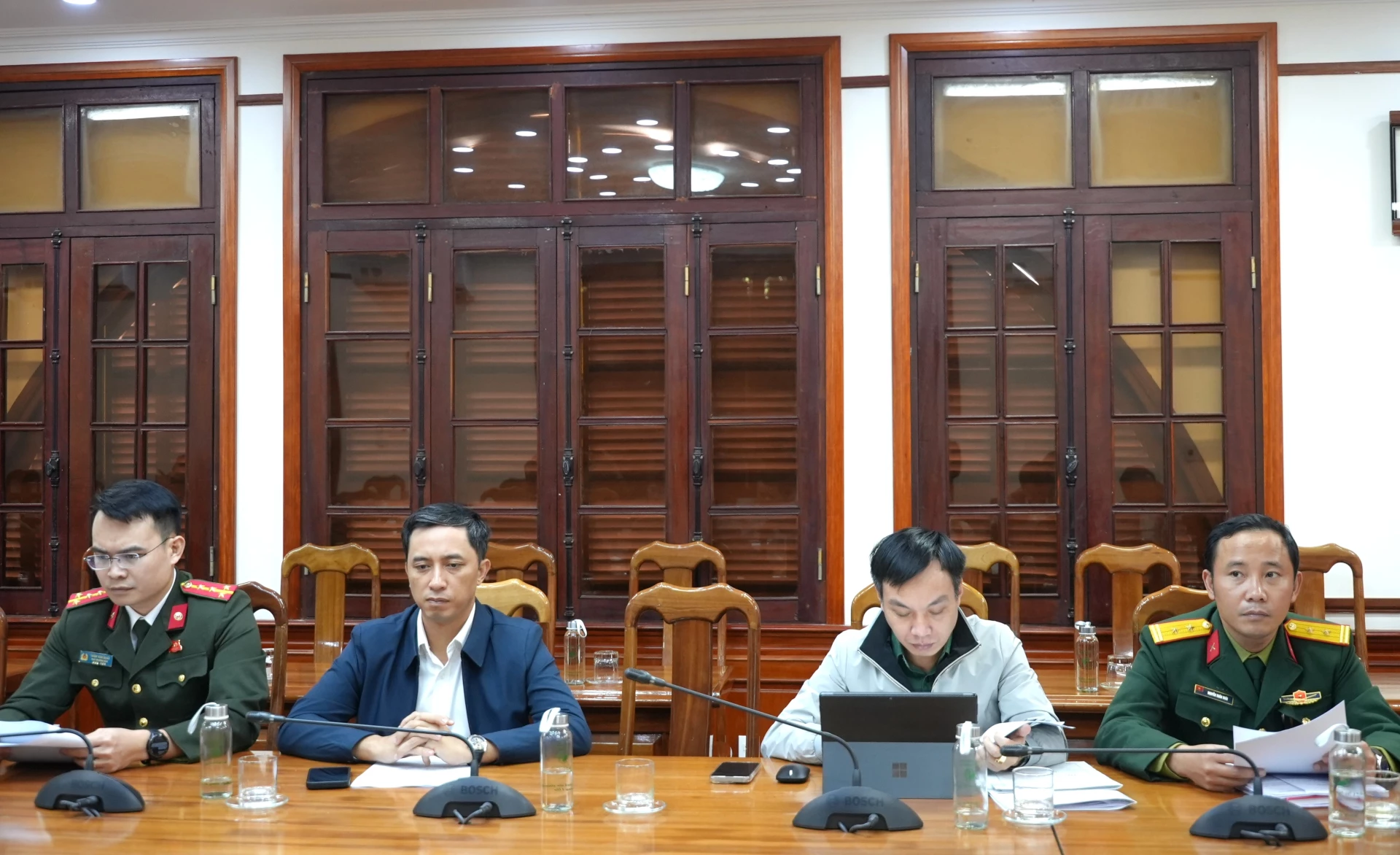 Các đại biểu dự cuộc họp tại điểm cầu Quảng Trị - Ảnh: Trung Đức