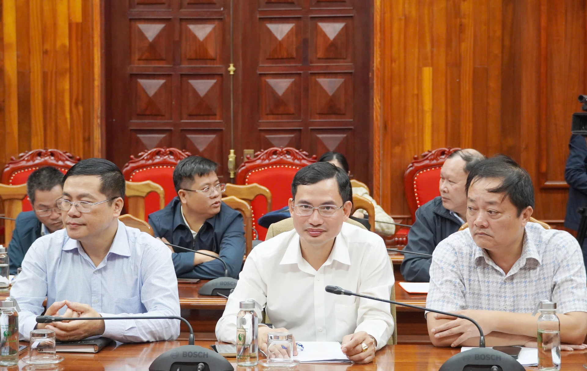 Đại biểu dự hội nghị tại điểm cầu Quảng Trị - Ảnh: H.N