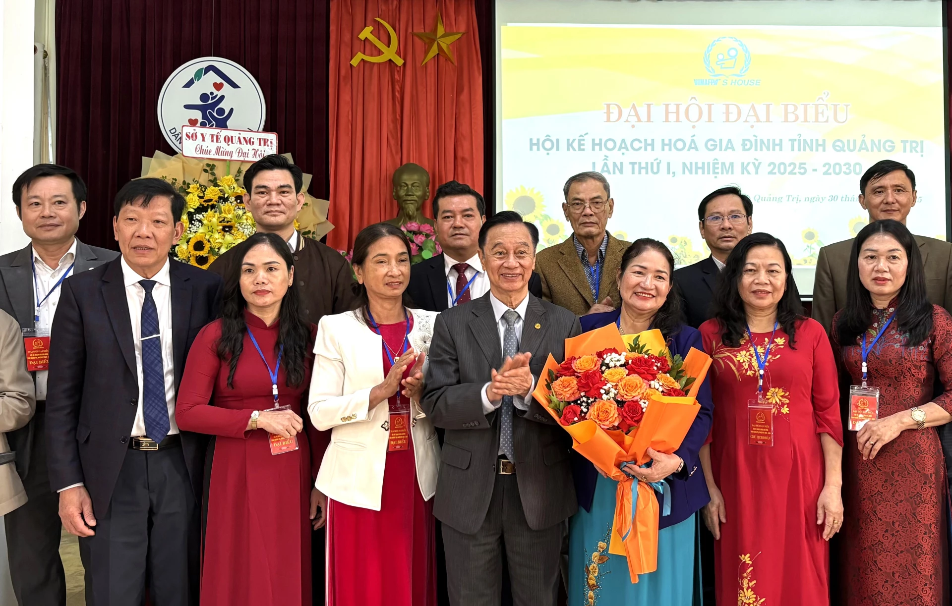 Ban Chấp h&agrave;nh Hội KHHGĐ tỉnh kh&oacute;a I, nhiệm kỳ 2025-2030 - Ảnh: H.L